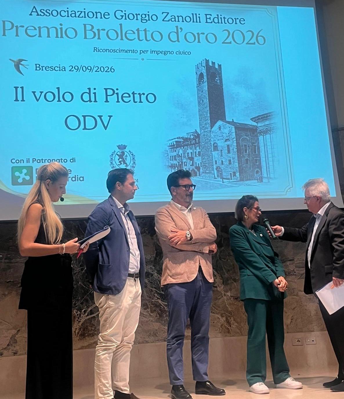 Premio Broletto d’Oro 2026 Il Volo di Pietro